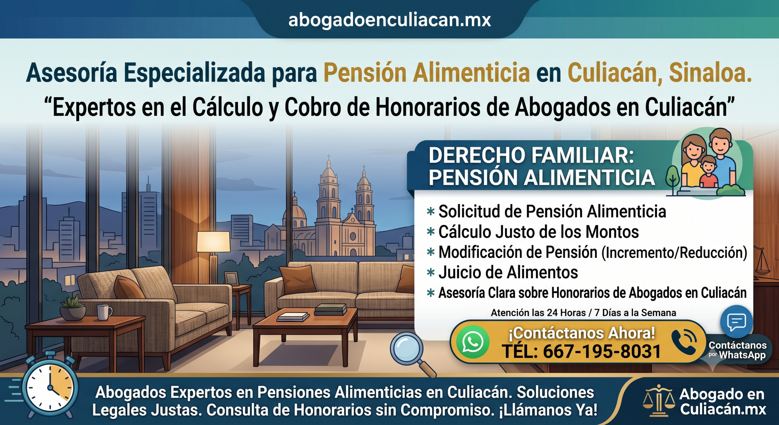 Abogado para pensión alimenticia en Culiacán honorarios