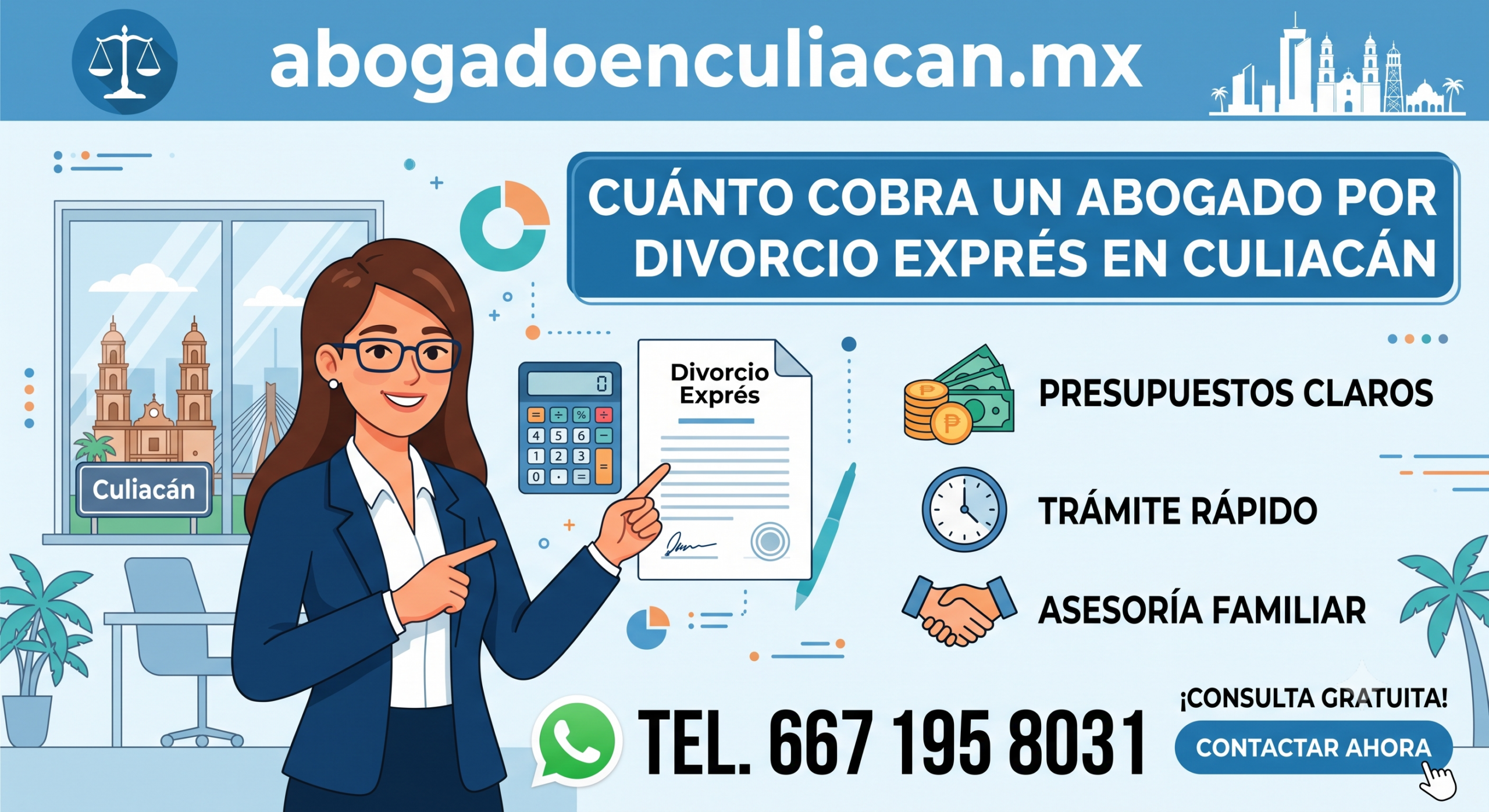 Cuánto cobra un abogado por divorcio exprés en Culiacán