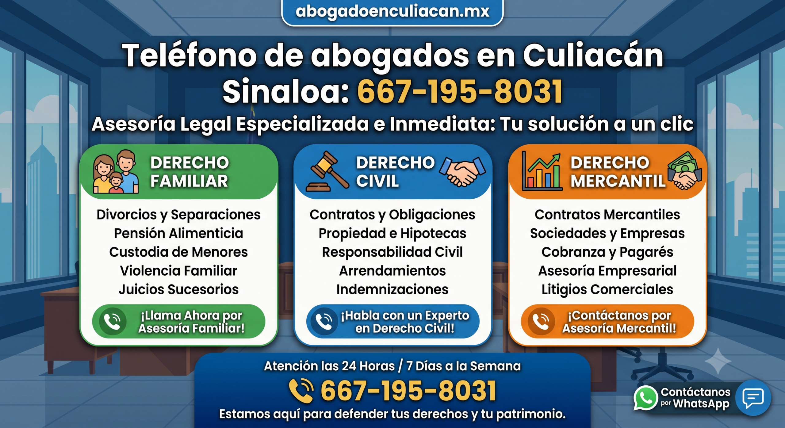 Teléfono de abogados en Culiacán Sinaloa